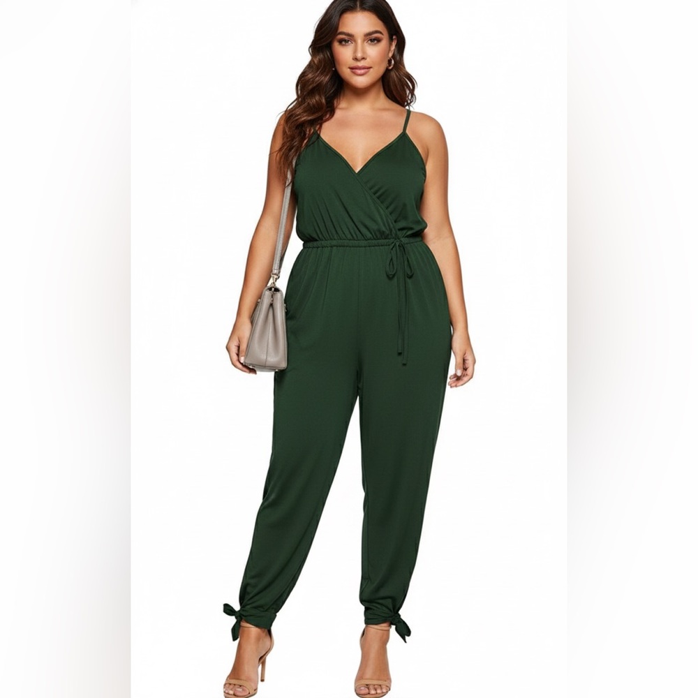 Hunter Green Jumpsuit 2X